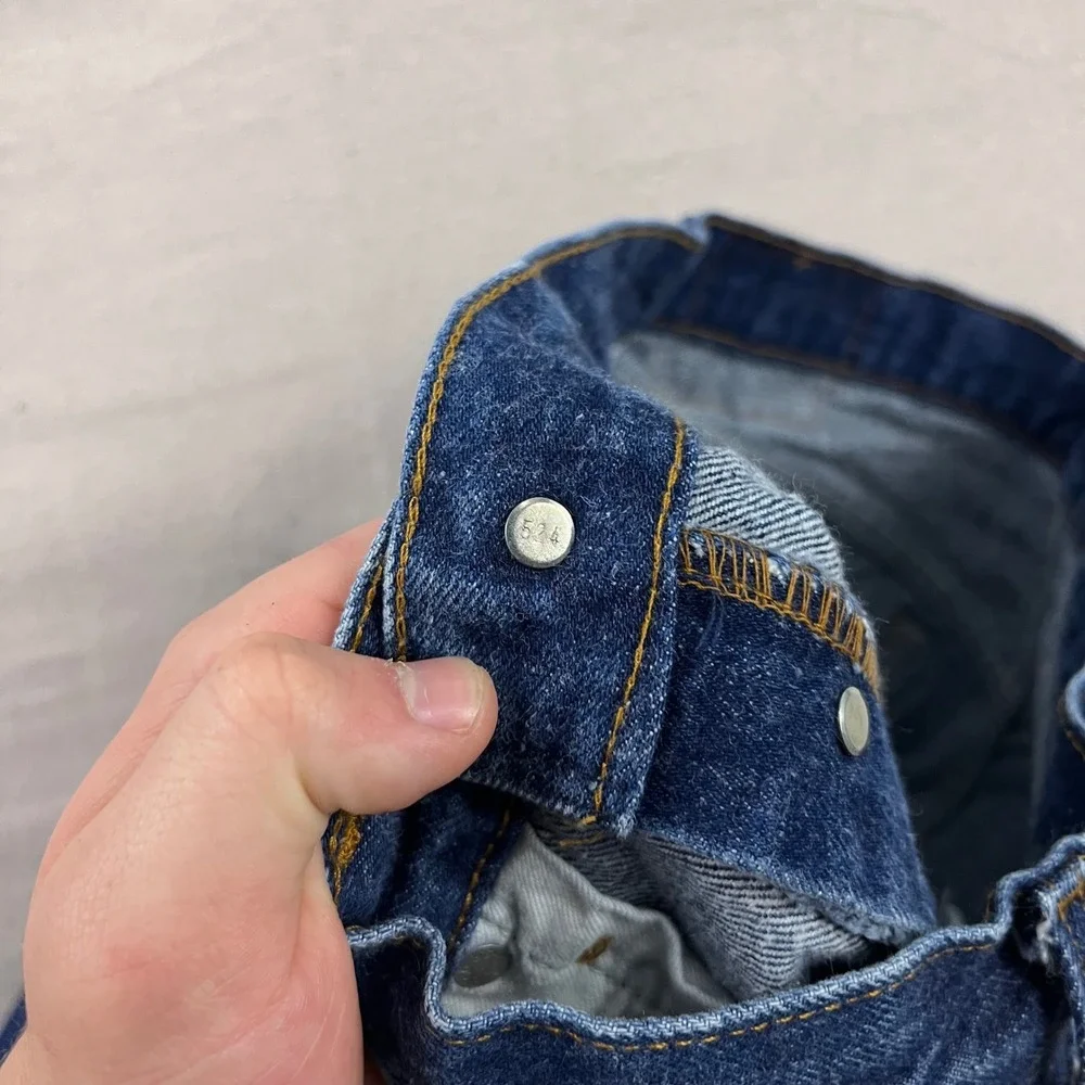 80s Levi's 501 Jeans Mens 30x34 Dark Wash Blue Straight Button Fly USA Made